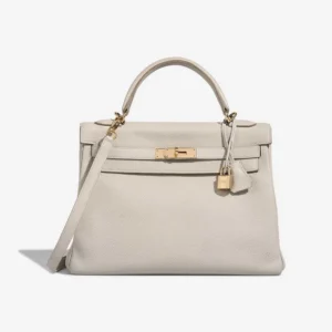 Mirror Quality Hermès Replicas Kelly 32 Togo Gris Perle GHW - DLF