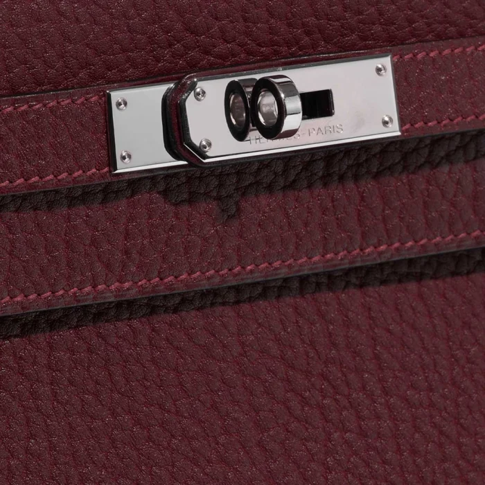Mirror Quality Hermès Replicas Kelly 32 Vache Fjord Rouge Imperial PHW - DLF - Image 7