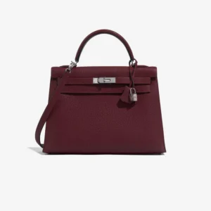 Mirror Quality Hermès Replicas Kelly 32 Vache Fjord Rouge PHW | DLF