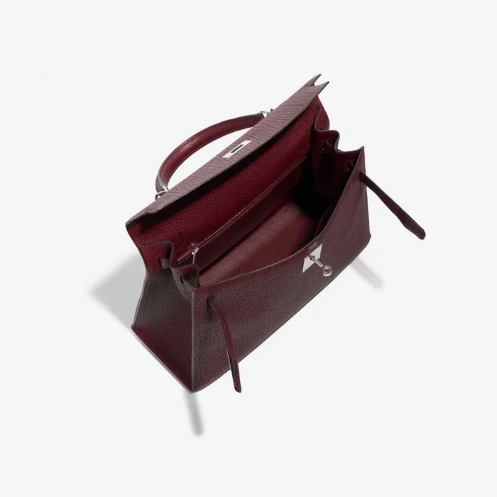 Mirror Quality Hermès Replicas Kelly 32 Vache Fjord Rouge Imperial PHW - DLF - Image 5