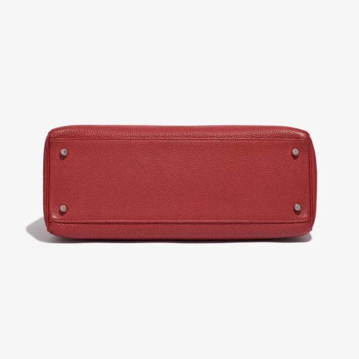 Mirror Quality Hermès Replicas Kelly 35 Clemence Rouge Piment PHW - DLF - Image 3