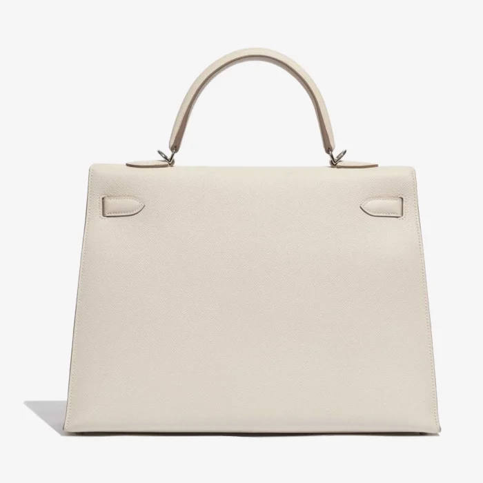 Mirror Quality Hermès Replicas Kelly 35 Epsom Craie PHW - DLF - Image 2