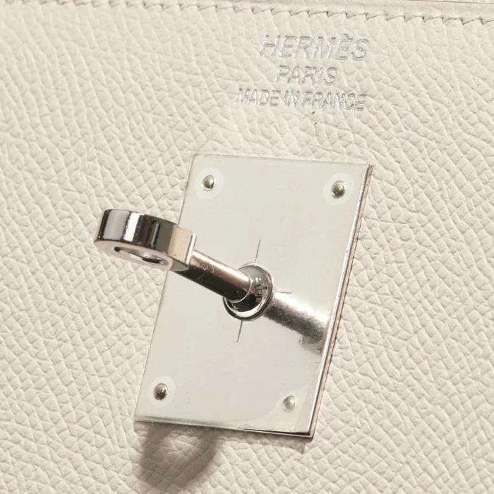 Mirror Quality Hermès Replicas Kelly 35 Epsom Craie PHW - DLF - Image 6