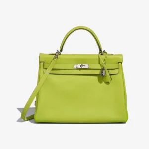 Mirror Quality Hermès Replicas Kelly 35 Epsom Kiwi/Lichen Candy Collection PHW - DLF