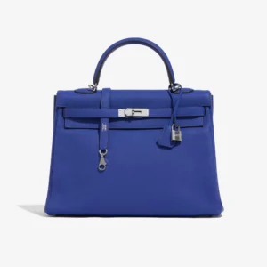 Mirror Quality Hermès Replicas Kelly 35 Togo Blue Electrique PHW