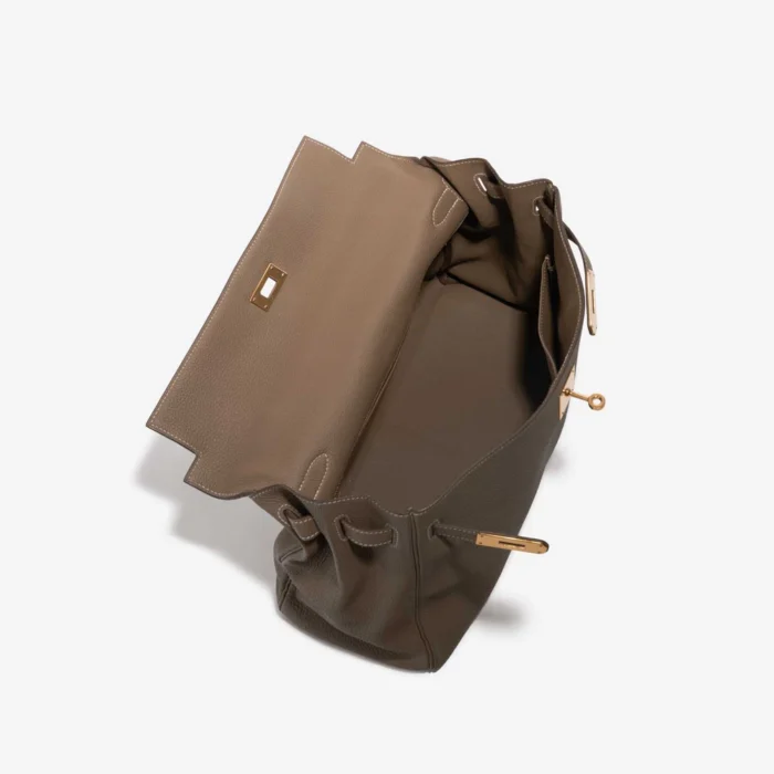 Mirror Quality Hermès Replicas Kelly 35 Togo Etoupe GHW - DLF - Image 5