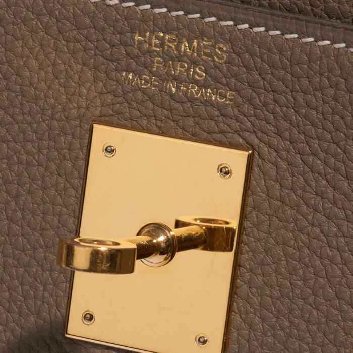 Mirror Quality Hermès Replicas Kelly 35 Togo Etoupe GHW - DLF - Image 6