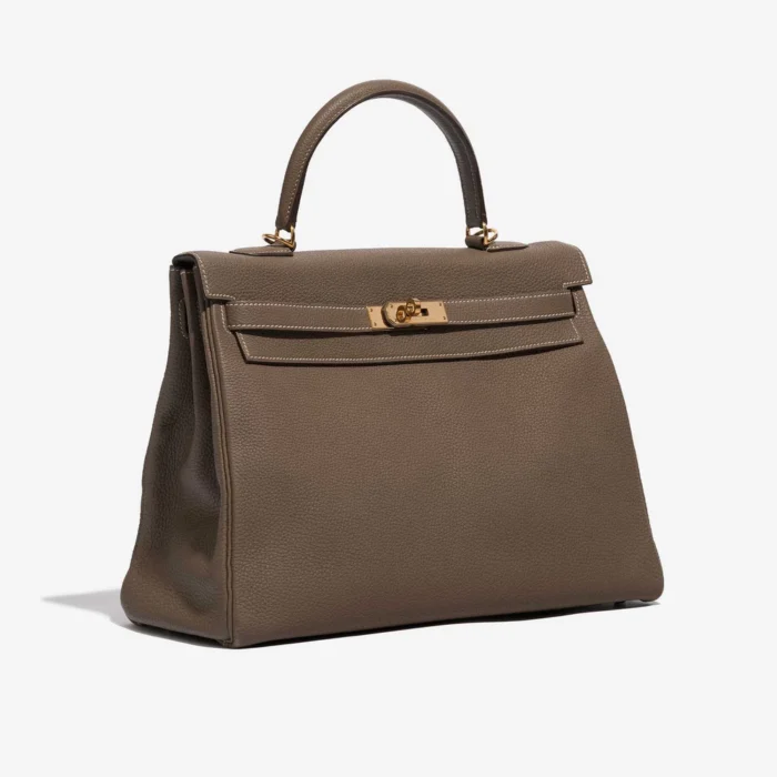 Mirror Quality Hermès Replicas Kelly 35 Togo Etoupe GHW - DLF - Image 4