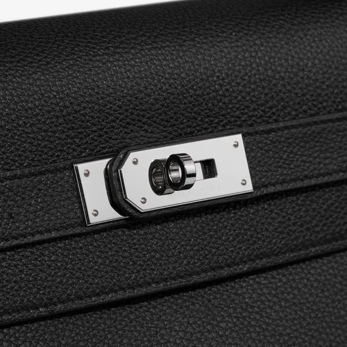 Mirror Quality Hermès Replicas Kelly 40 Togo Black PHW - DLF - Image 6