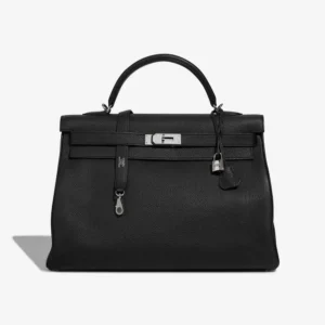 Mirror Quality Hermès Replicas Kelly 40 Togo Black PHW - DLF