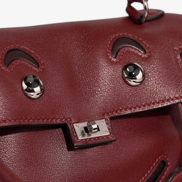 Mirror Quality Hermès Replicas Kelly Doll Swift Rouge H PHW - DLF - Image 7