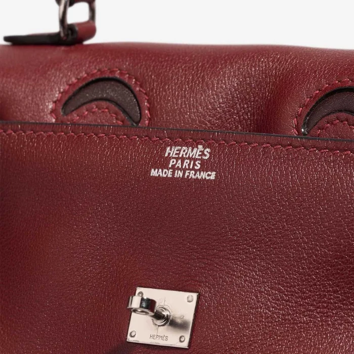Mirror Quality Hermès Replicas Kelly Doll Swift Rouge H PHW - DLF - Image 6