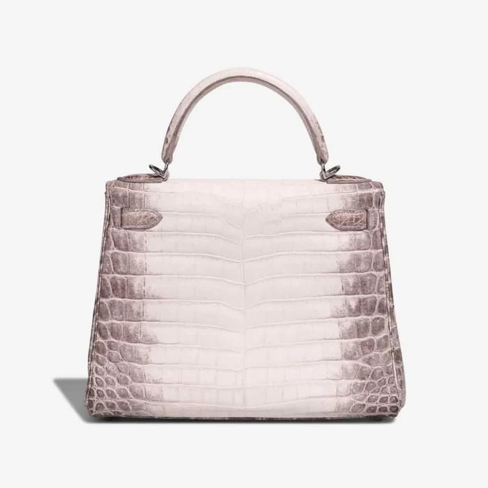 Mirror Quality Hermès Replicas Kelly Himalaya 28 Niloticus Crocodile White PHW - DLF - Image 2