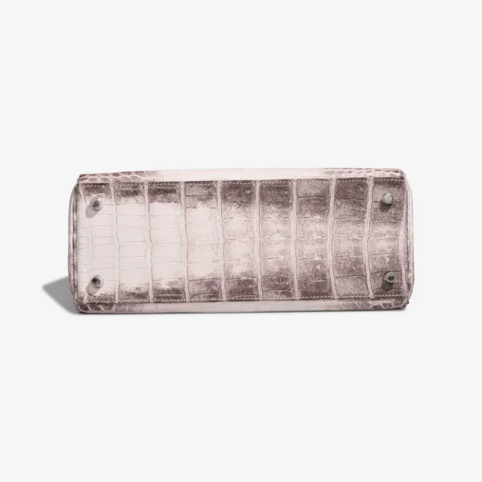 Mirror Quality Hermès Replicas Kelly Himalaya 28 Niloticus Crocodile White PHW - DLF - Image 3