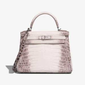 Mirror Quality Hermès Replicas Kelly Himalaya 28 Niloticus Crocodile White PHW - DLF