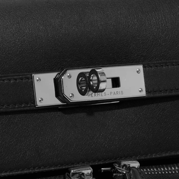 Mirror Quality Hermès Replicas Kelly Lakis 35 Swift Black PHW - DLF - Image 7