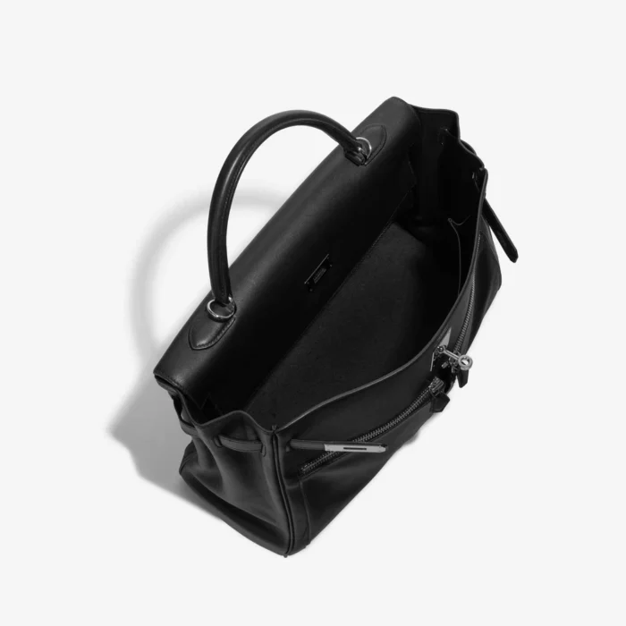 Mirror Quality Hermès Replicas Kelly Lakis 35 Swift Black PHW - DLF - Image 5