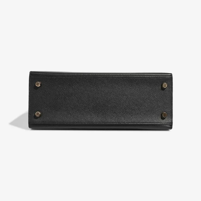 Mirror Quality Hermès Replicas Kelly Sellier 25 Epsom Black/Craie GHW - DLF - Image 3