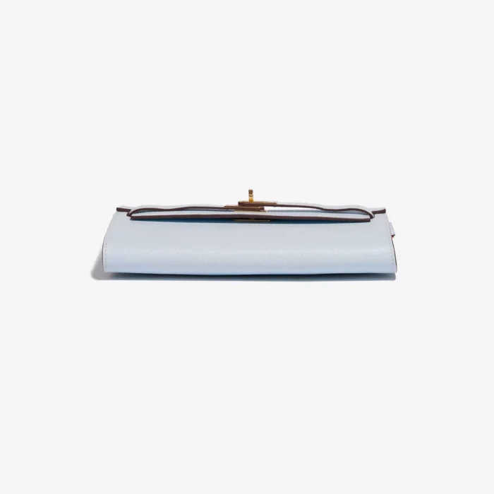 Mirror Quality Hermès Replicas Kelly To Go Epsom Blue Brume GHW - DLF - Image 3