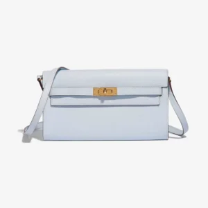 Mirror Quality Hermès Kelly To Go Epsom Blue Brume GHW - DLF