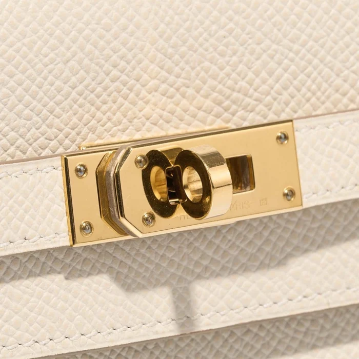 Mirror Quality Hermès Replicas Kelly To Go Epsom Craie GHW - DLF - Image 7