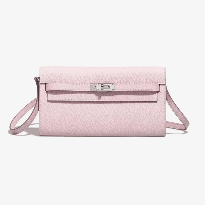 Mirror Quality Hermès Replicas Kelly To Go Epsom Mauve Pale PHW – DLF