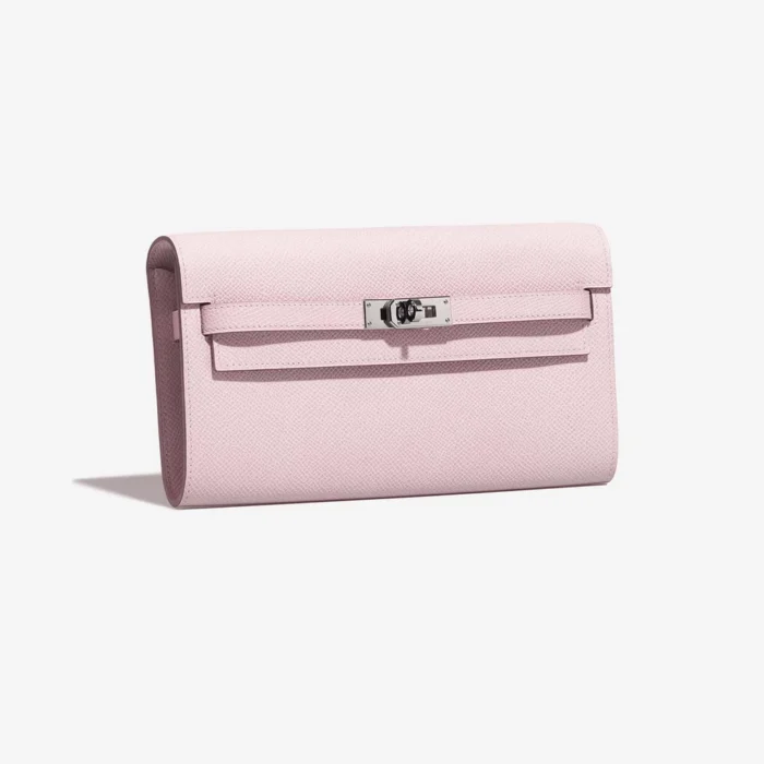 Mirror Quality Hermès Replicas Kelly To Go Epsom Mauve Pale PHW - DLF - Image 4