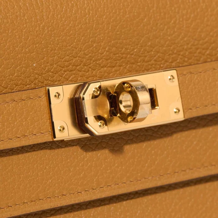 Mirror Quality Hermès Replicas Kelly To Go Evercolor Caramel GHW - DLF - Image 7