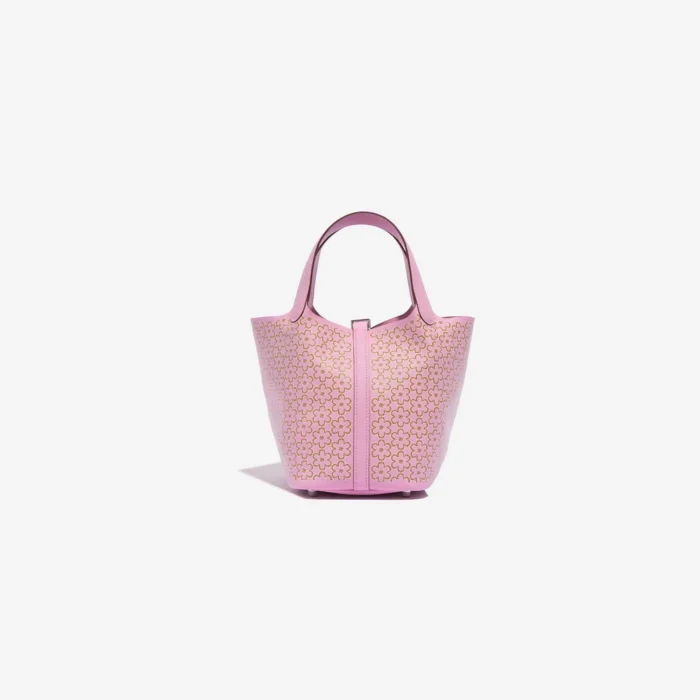Mirror Quality Hermès Replicas Lucky Daisy Picotin 18 Swift Mauve Sylvestre PHW - DLF - Image 3