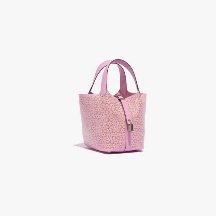 Mirror Quality Hermès Replicas Lucky Daisy Picotin 18 Swift Mauve Sylvestre PHW - DLF - Image 5