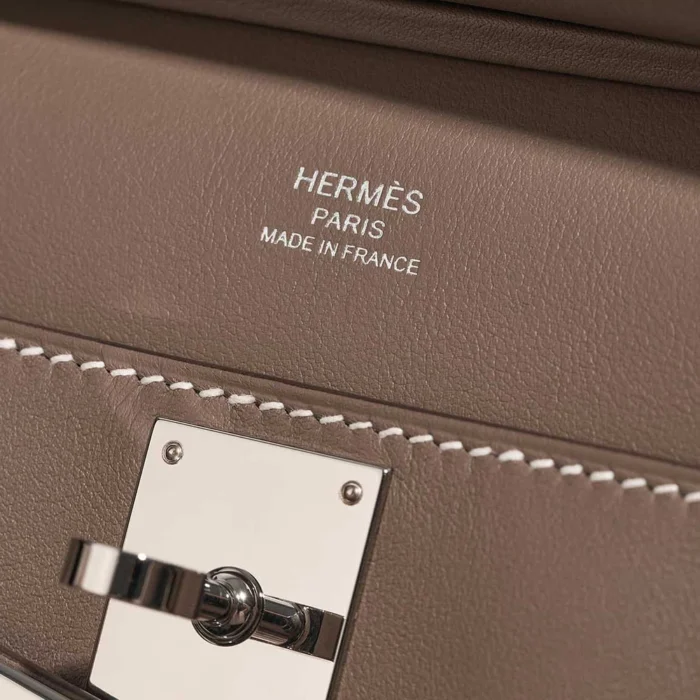 Mirror Quality Hermès Replicas Mini Jypsiere Swift Etoupe PHW - DLF - Image 2