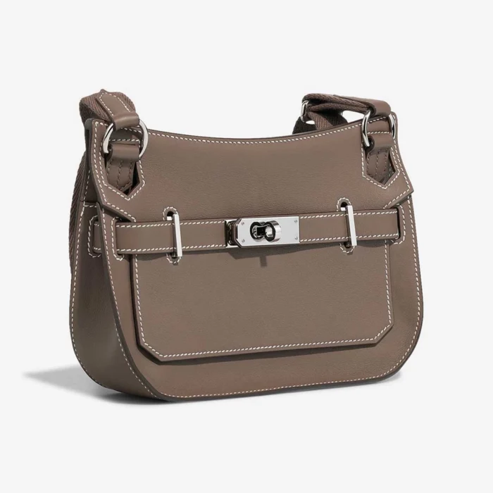 Mirror Quality Hermès Replicas Mini Jypsiere Swift Etoupe PHW - DLF - Image 5