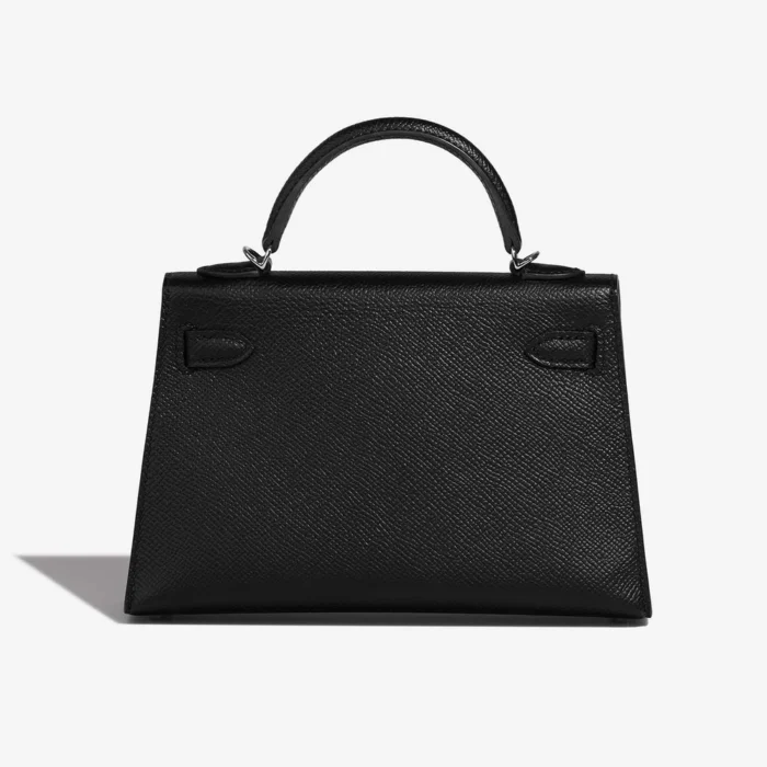 Mirror Quality Hermès Replicas Mini Kelly Epsom Black PHW - DLF - Image 2
