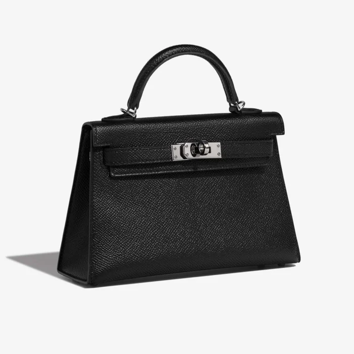 Mirror Quality Hermès Replicas Mini Kelly Epsom Black PHW - DLF - Image 4