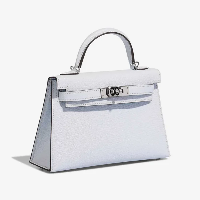 Mirror Quality Hermès Replicas Mini Kelly Epsom Bleu Brume PHW - DLF - Image 4