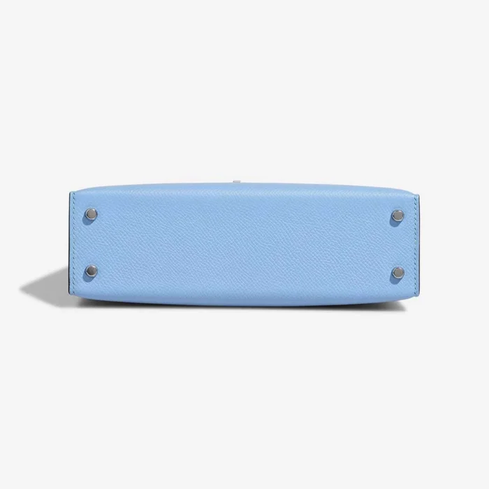 Mirror Quality Hermès Replicas Mini Kelly Epsom Celeste PHW - DLF - Image 3