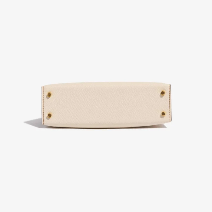 Mirror Quality Hermès Replicas Mini Kelly Epsom Craie/Gold GHW - DLF - Image 3