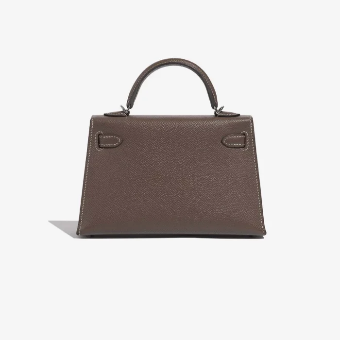 Mirror Quality Hermès Replicas Mini Kelly Epsom Etoupe PHW - DLF - Image 2