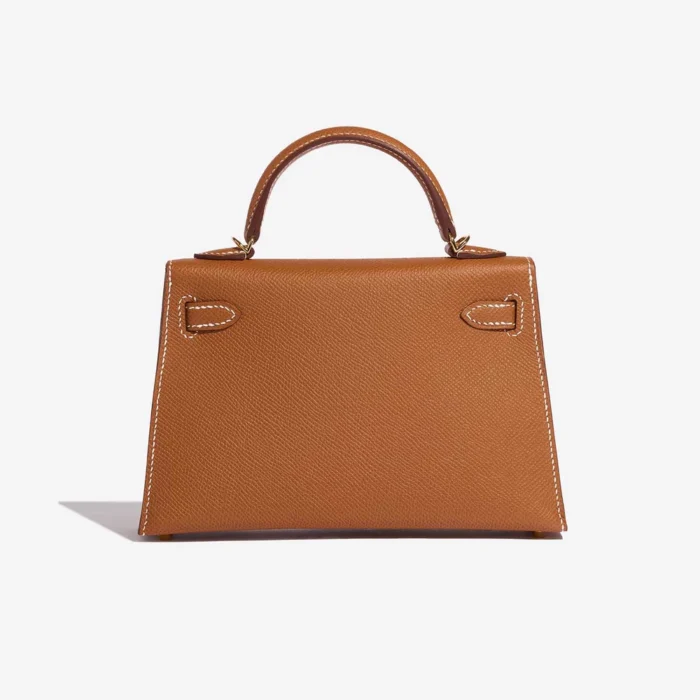 Mirror Quality Hermès Replicas Mini Kelly Epsom Gold GHW - DLF - Image 2
