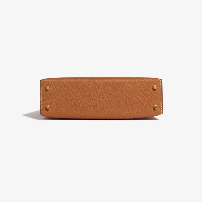 Mirror Quality Hermès Replicas Mini Kelly Epsom Gold GHW - DLF - Image 3