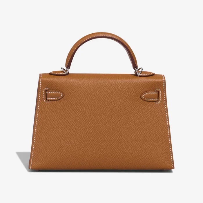 Mirror Quality Hermès Replicas Mini Kelly Epsom Gold PHW - DLF - Image 2