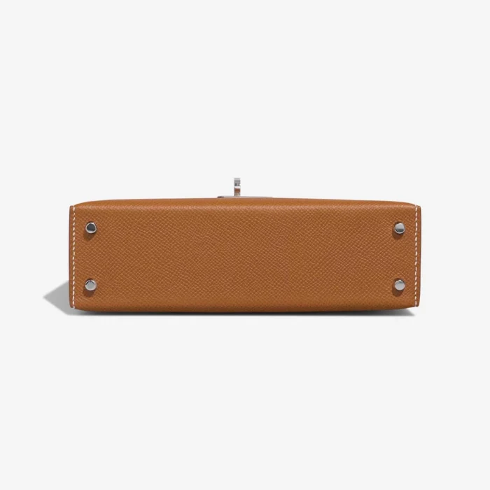 Mirror Quality Hermès Replicas Mini Kelly Epsom Gold PHW - DLF - Image 3