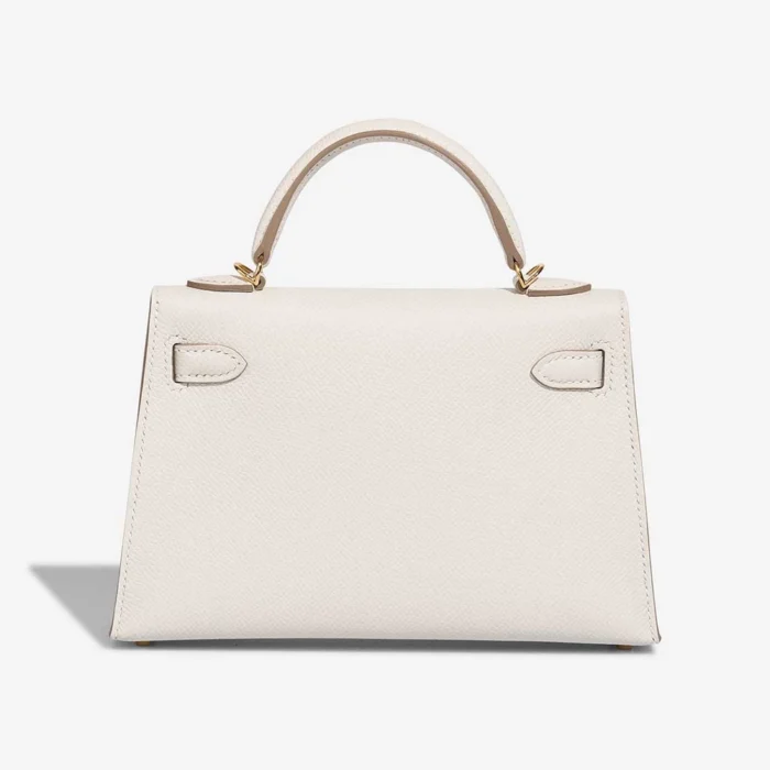 Mirror Quality Hermès Replicas Mini Kelly Epsom Gris Pale GHW - DLF - Image 2
