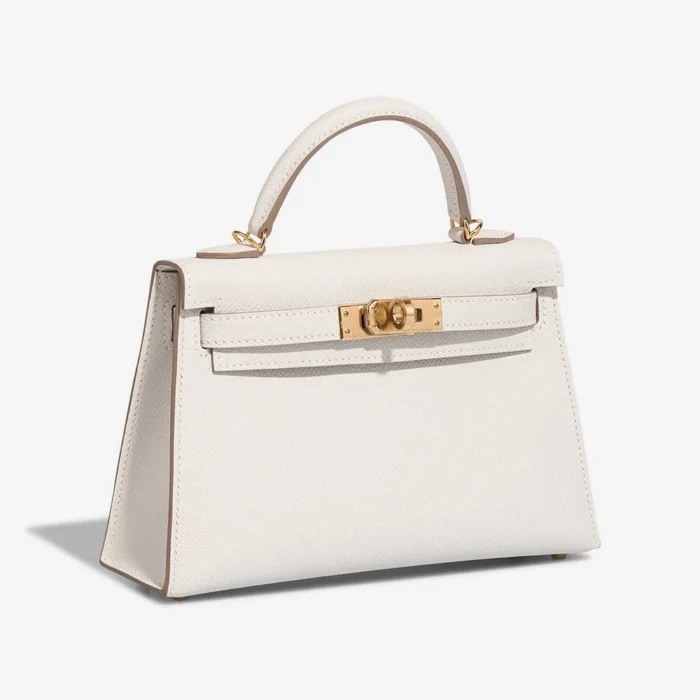 Mirror Quality Hermès Replicas Mini Kelly Epsom Gris Pale GHW - DLF - Image 4