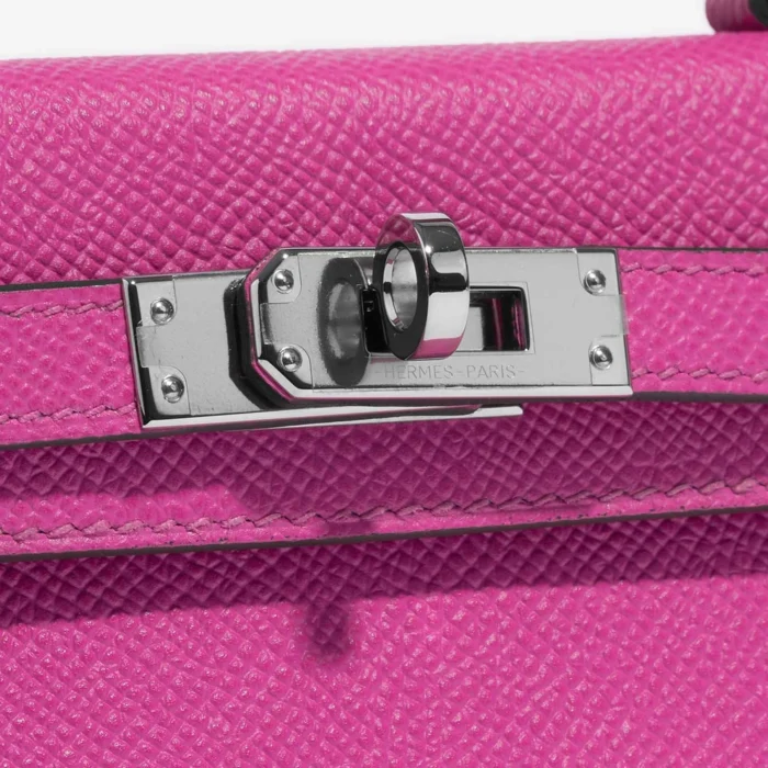 Mirror Quality Hermès Replicas Mini Kelly Epsom Magnolia PHW - DLF - Image 7