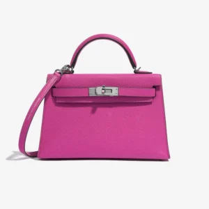 Mirror Quality Hermès Replicas Mini Kelly Epsom Magnolia PHW