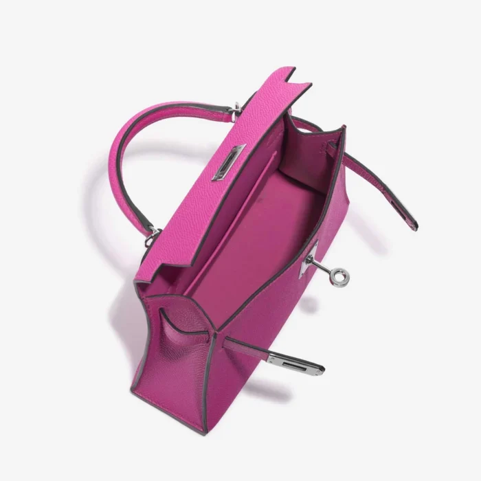 Mirror Quality Hermès Replicas Mini Kelly Epsom Magnolia PHW - DLF - Image 5