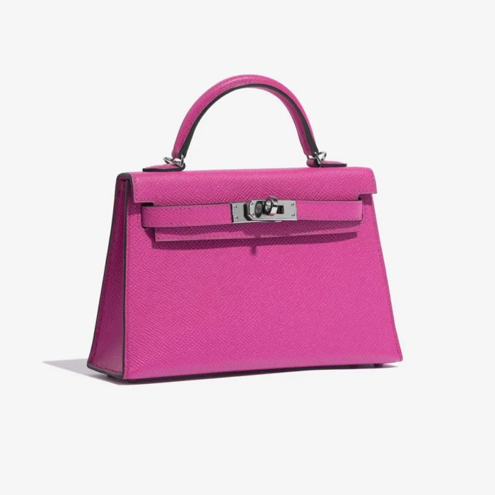 Mirror Quality Hermès Replicas Mini Kelly Epsom Magnolia PHW - DLF - Image 4
