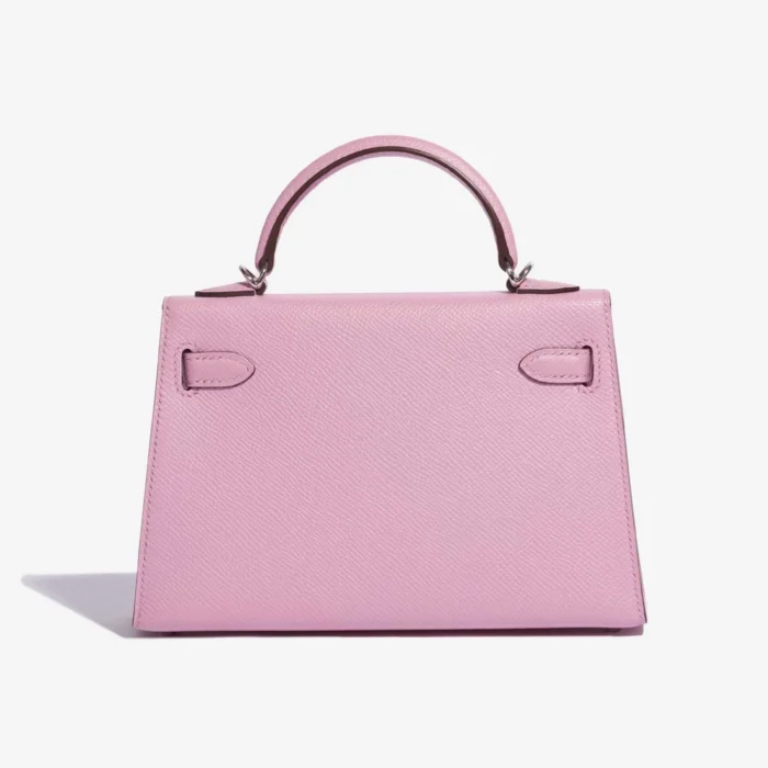 Mirror Quality Hermès Replicas Mini Kelly Epsom Mauve Sylvestre PHW - DLF - Image 2