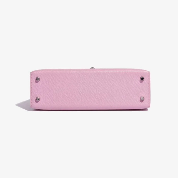 Mirror Quality Hermès Replicas Mini Kelly Epsom Mauve Sylvestre PHW - DLF - Image 3